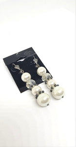 Faux Pearl Drop Earrings