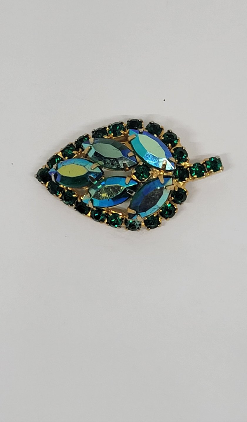 Vintage Glass Brooch