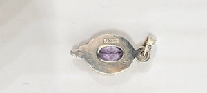 Small Sterling Amethyst Charm/Pendant