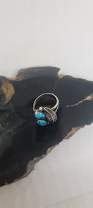 Vintage Signed Turquoise Ring