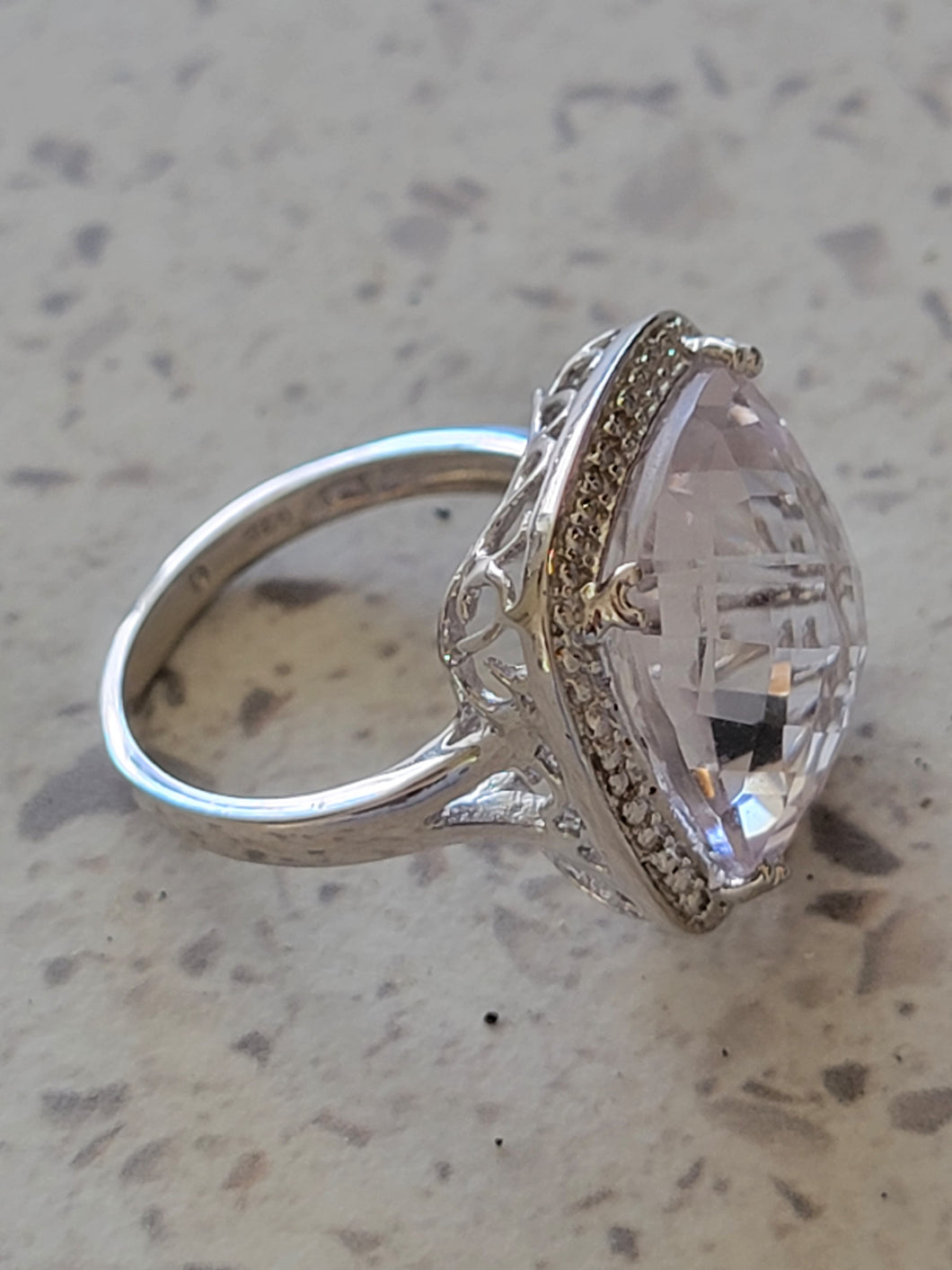 Sterling Quartz Ring