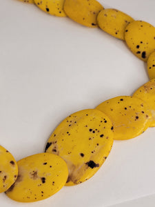 Unique Vintage Yellow Necklace