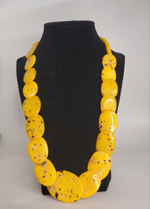 Unique Vintage Yellow Necklace