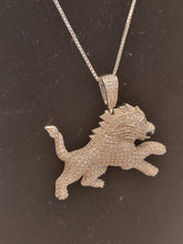 Load image into Gallery viewer, Sterling CZ Lion
