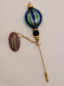 Blown Glass Stick Pin