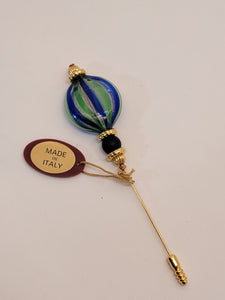 Blown Glass Stick Pin