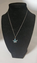 Load image into Gallery viewer, Sterling leaf with Turquoise Chips
