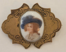 Load image into Gallery viewer, Antique Victorian Hand Painted Lady
