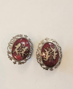 Vintage Siam Sterling Earrings