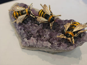 Enamel Bee Brooch