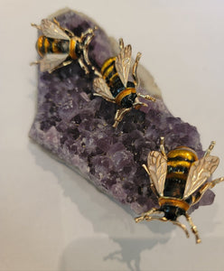 Enamel Bee Brooch