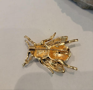 Enamel Bee Brooch