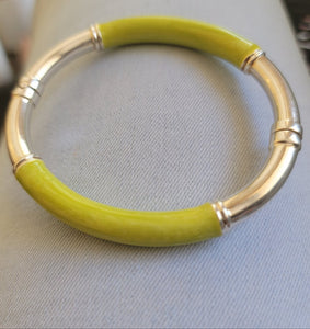 Sterling and Enamel Bangle