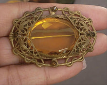 Load image into Gallery viewer, Vintage Czech Glass Brooch
