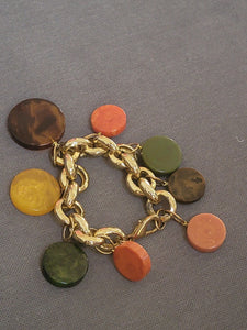 Bakelite charm bracelet