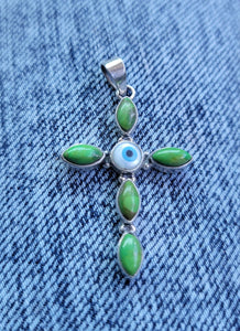 Green Turquoise Cross