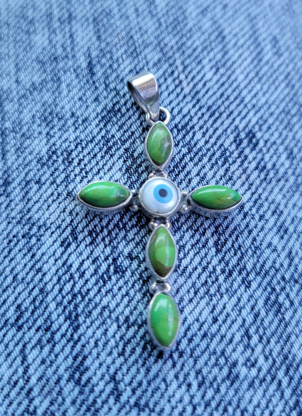 Green Turquoise Cross