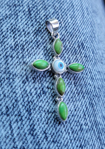 Green Turquoise Cross