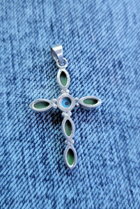 Green Turquoise Cross