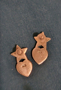 Vintage Star and Heart Earrings