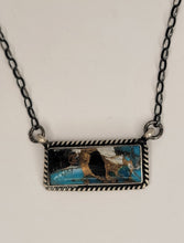 Load image into Gallery viewer, Navajo Turquoise Bar Necklace
