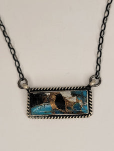 Navajo Turquoise Bar Necklace