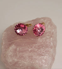 Load image into Gallery viewer, Pink Rhinestone Earrings
