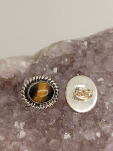 Tiger's Eye Stone Earrings