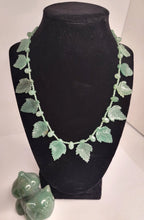 Load image into Gallery viewer, Carved Jade Leaf Necklace
