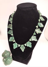 Load image into Gallery viewer, Carved Jade Leaf Necklace
