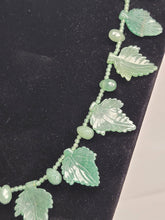 Load image into Gallery viewer, Carved Jade Leaf Necklace
