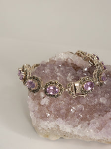 Sterling Amethyst Bracelet