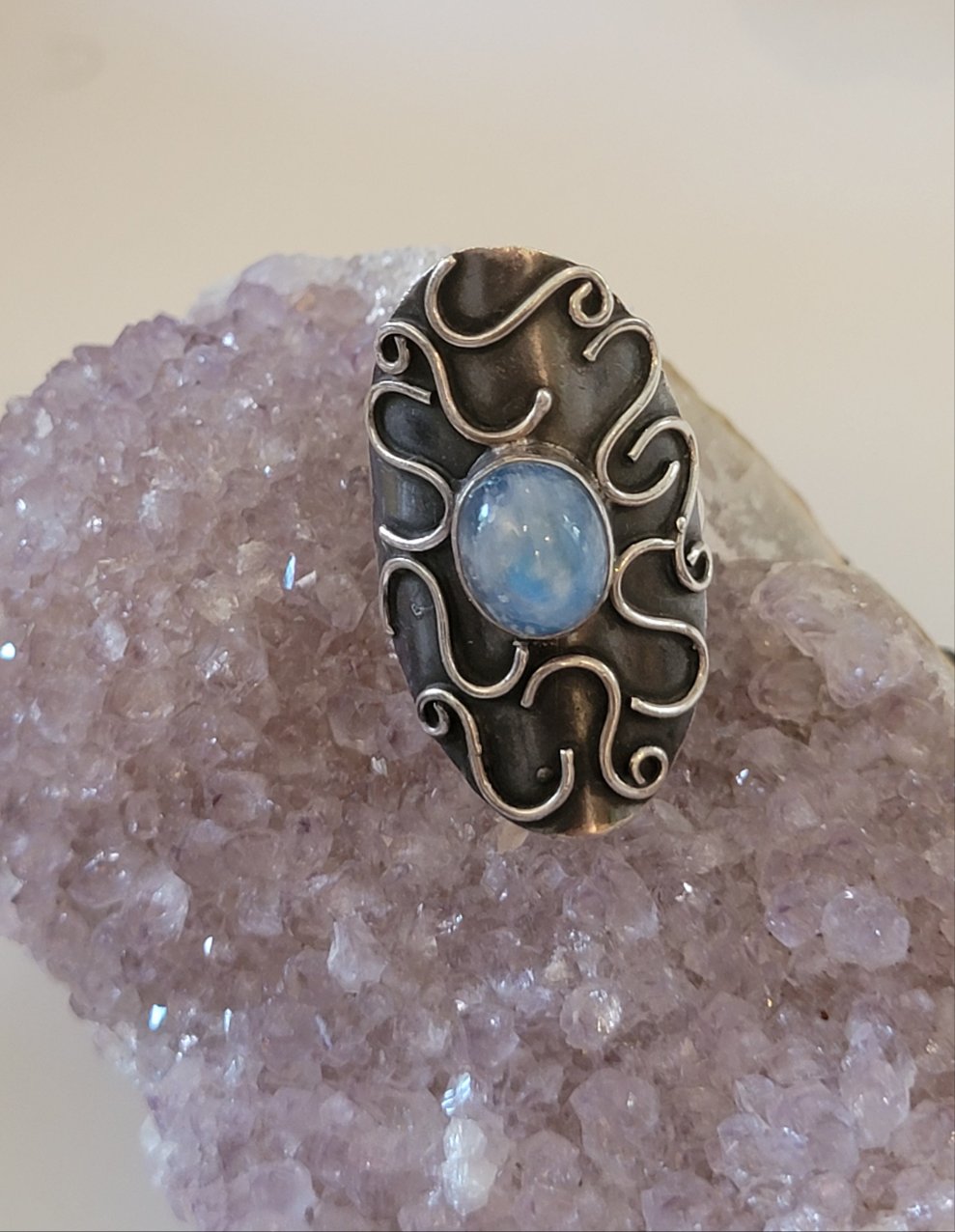 Vintage kyanite Artisan Ring