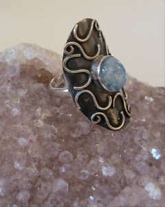 Vintage kyanite Artisan Ring