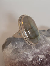 Load image into Gallery viewer, Huge Labradorite Ring
