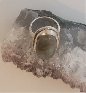 Huge Labradorite Ring