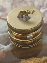 Load image into Gallery viewer, Copper/ Brass Elephant Trinket Box
