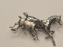 Load image into Gallery viewer, Running Horses Brooch
