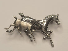 Load image into Gallery viewer, Running Horses Brooch
