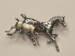 Running Horses Brooch