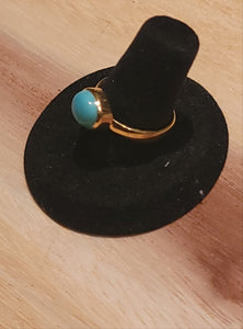 Vermeil and Turquoise Ring