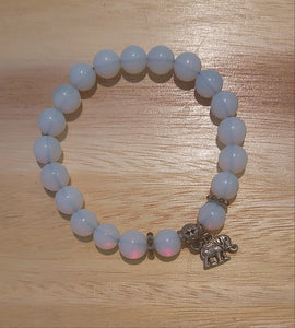 Opalite Stone w Elephant Charm