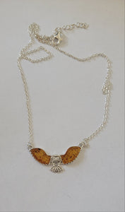 Amber Owl Necklace