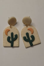 Load image into Gallery viewer, Cactus Dangle Earrings
