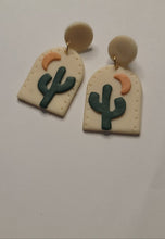 Load image into Gallery viewer, Cactus Dangle Earrings
