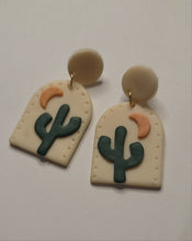 Load image into Gallery viewer, Cactus Dangle Earrings
