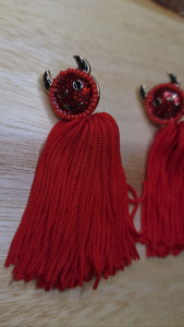 Devil Tassel Earrings