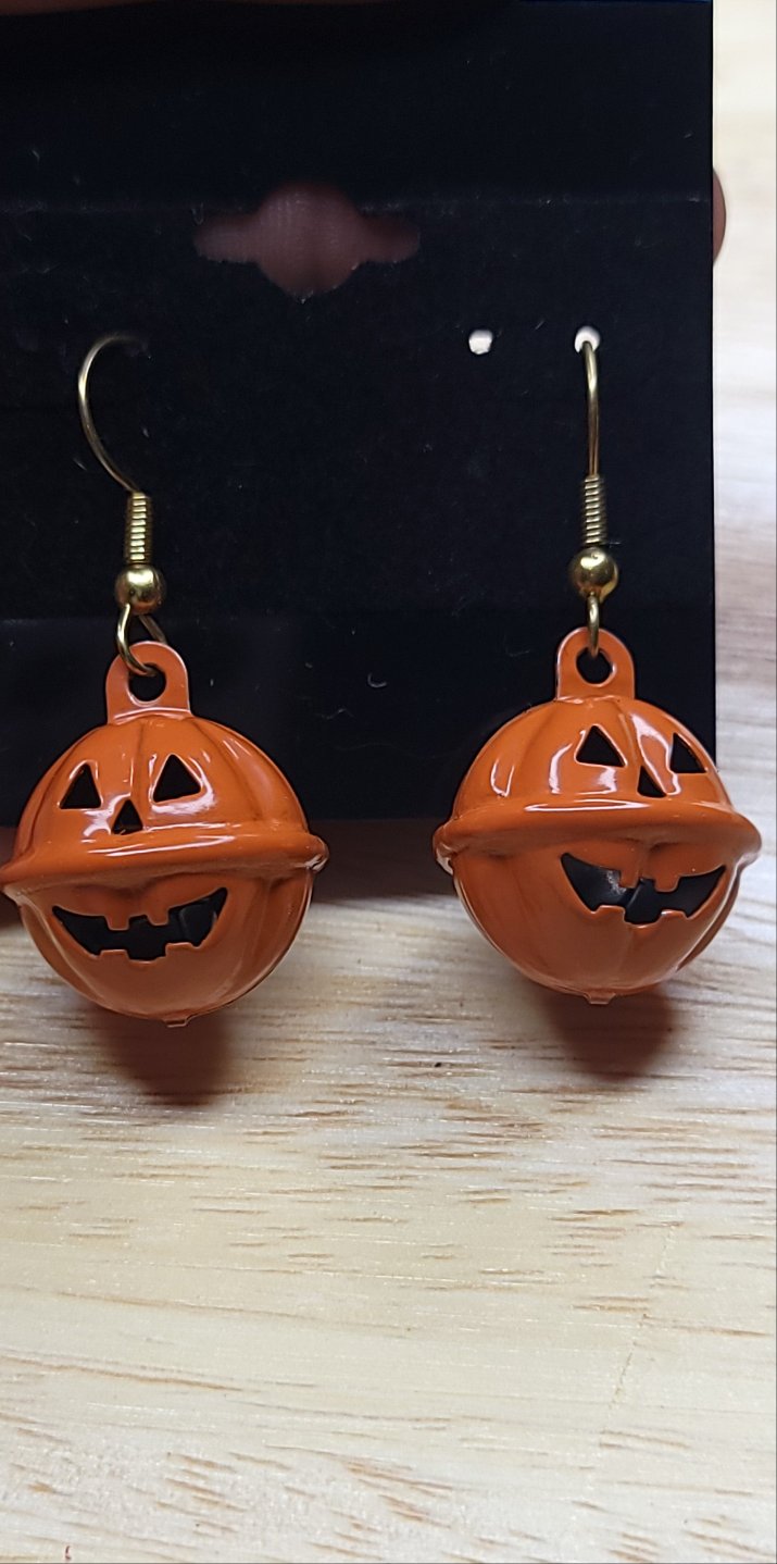 Mini Pumkin Bell Earrings