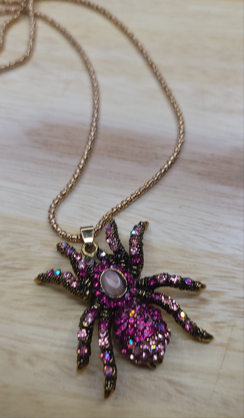 Bling Spider Necklace