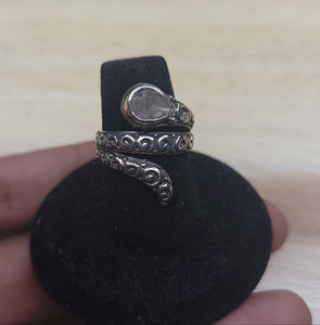 Polki Diamond Snake Ring